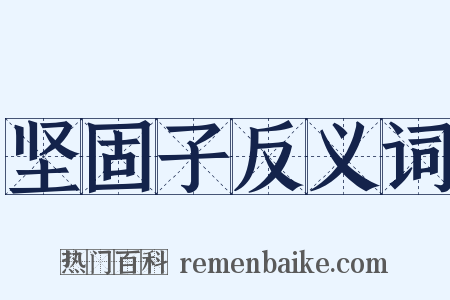 坚固子反义词是什么意思的图片